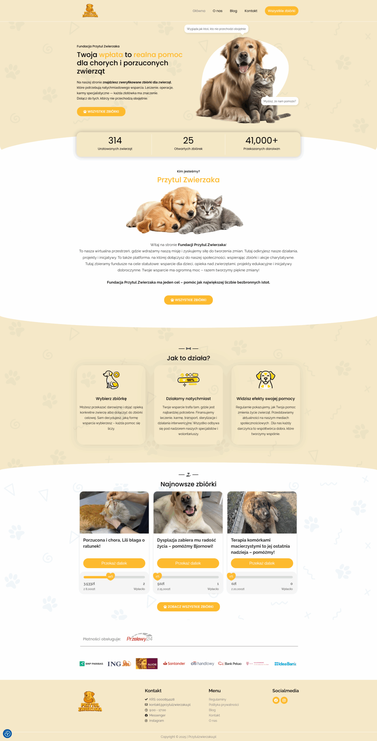 system zbiórek online