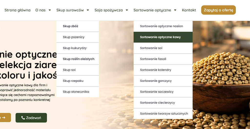 rozbudowana struktura podstron pod pozycjonowanie fraz organicznie