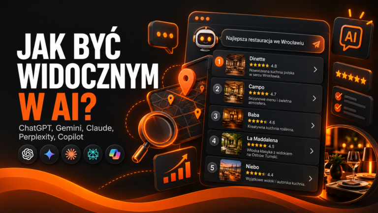 Jak być widocznym w AI – ChatGPT, Gemini, Claude, Perplexity i Copilot polecające firmy w wynikach wyszukiwania