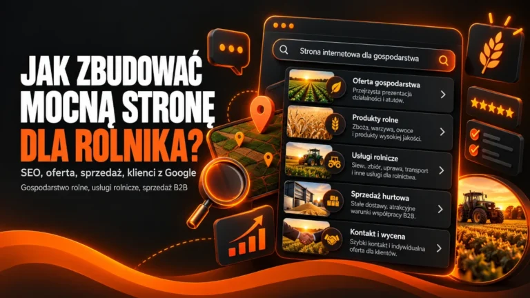 Strona internetowa dla rolnika - poradnik